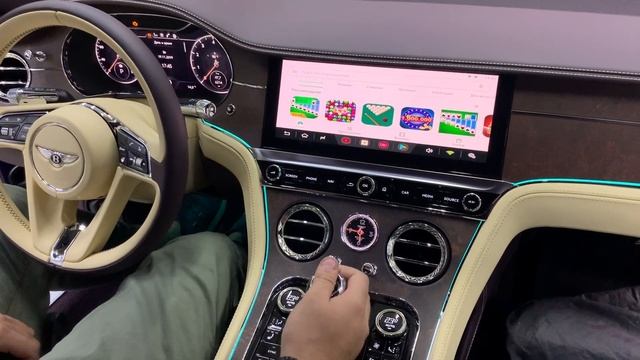 Betnley Continental GT 2019+ - доп мультимедиа на штатный монитор смотреть онлайн
