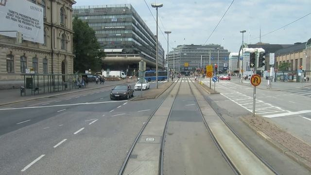 Tram No.2 Helsinki Finland (Kamppi - Kauppatori) смотреть онлайн