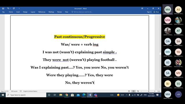 Past Simple & Past Continuous (4) смотреть онлайн