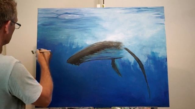 Learn How to Paint This Dynamic Whale - TUTORIAL смотреть онлайн