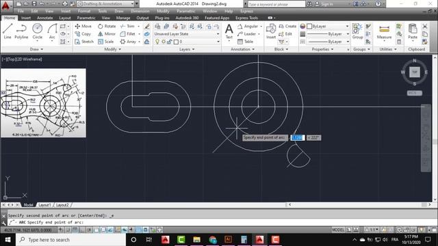 Autocad 2D Practice Drawing / Exercise 46/ Simple Tutorial смотреть онлайн
