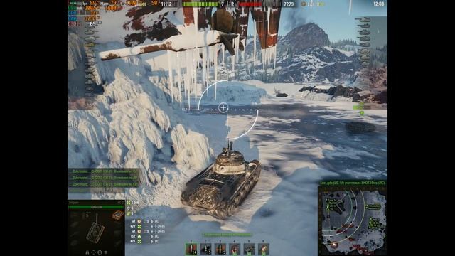 WOT patch 1.0 Тест графики на Radeon 280X (7970). ИС-2, карта Штиль. смотреть онлайн