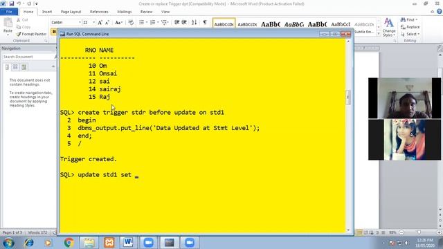 Statement & Row Level Triggers in Oracle смотреть онлайн