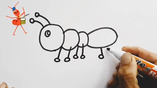 Bolalar uchun chumoli rasm chizish /Drawing Rainbow and for children /Рисования муравей для детей смотреть онлайн