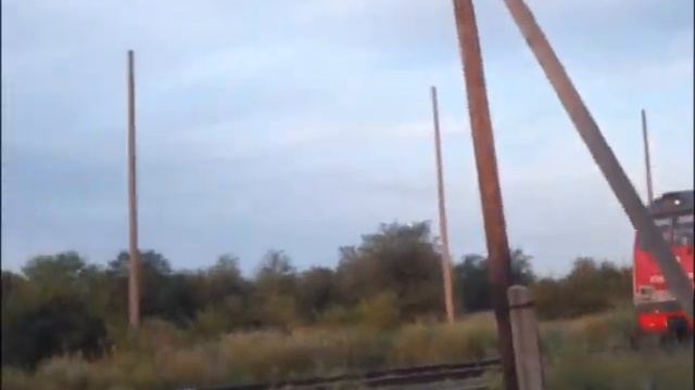 Тепловоз 2ТЭ25КМ-0080 на ст.Цимлянская смотреть онлайн