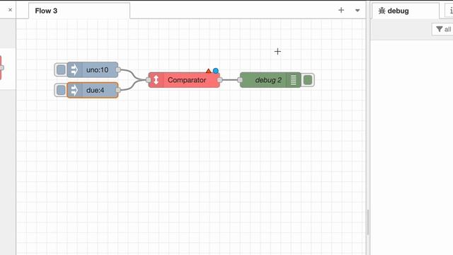 Compare two values in Node-Red, using node-red-boolean-logic-ultimate node. смотреть онлайн