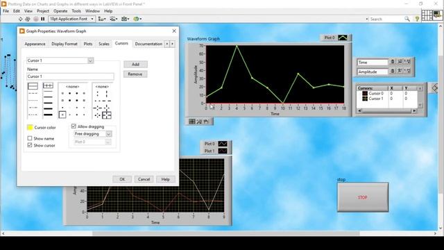 Set Properties of Charts and Graphs in LabVIEW смотреть онлайн