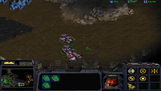 StarCraft Original HD Terran Campaign Mission 7 The Trump Card смотреть онлайн