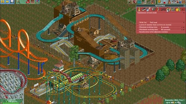 RollerCoaster Tycoon 2 - Electric Fields Playthrough смотреть онлайн