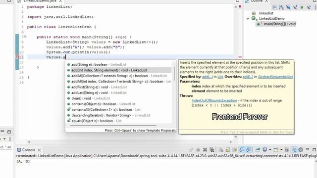 Linked List In Java Tamil | Java Spring Boot Tutorial For Beginners In Tamil | смотреть онлайн