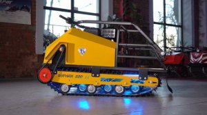 Новинка мотобуксировщик Бурлак 600 LT на широкой гусенице 600 мм и с двигателем 22 л.с.