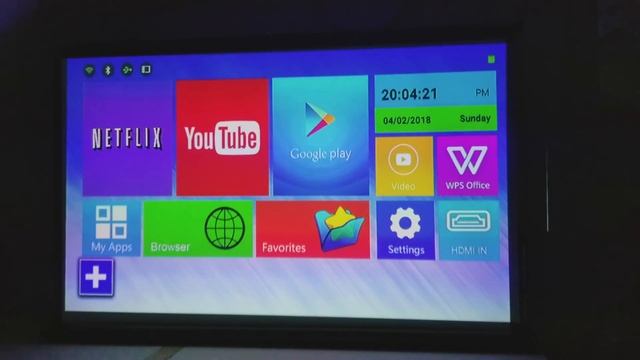 H96 P Mini Android LED DLP Projector - Quad Core - 2GB+16GB - HDMI