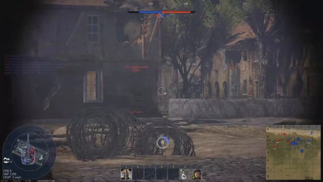 Типичное заброневое воздействие в War Thunder смотреть онлайн