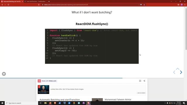 React 18 - Automatic Batching and startTransition | Urdu/Hindi | Faheem смотреть онлайн