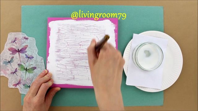 Decoupage canvas - diy wall art canvas - decoupage tutorial - Decoupage for beginners смотреть онлайн