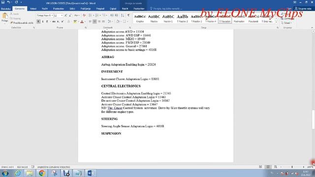 VCDS - VW LOGIN CODES смотреть онлайн