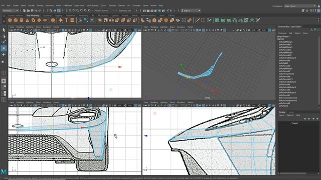 3D Car Modeling Tutorial - Ford GT pt.1 смотреть онлайн