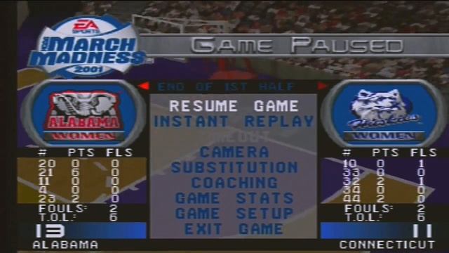 March Madness 2001 WOMENS Sweet 16 Game Alabama Connecticut Mideast смотреть онлайн