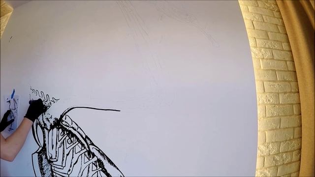 Graphics on the wall. Bird skeleton brend.mira смотреть онлайн