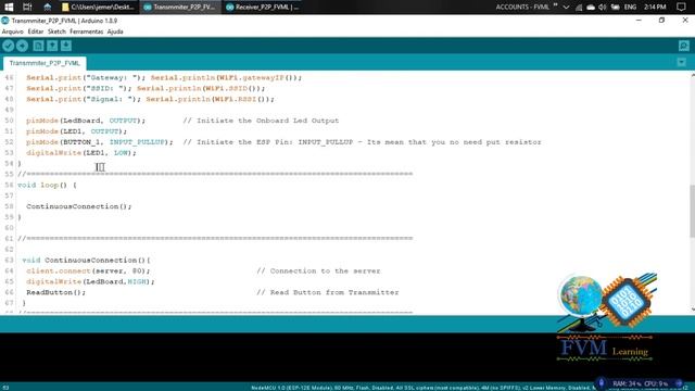 Comunicação e Controle entre Dois ESPs8266 Ponto a Ponto - Peer-to-Peer - Com Roteador смотреть онлайн