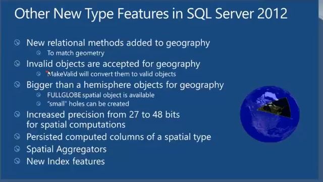 SQL Server 2012 Datos Espaciales смотреть онлайн