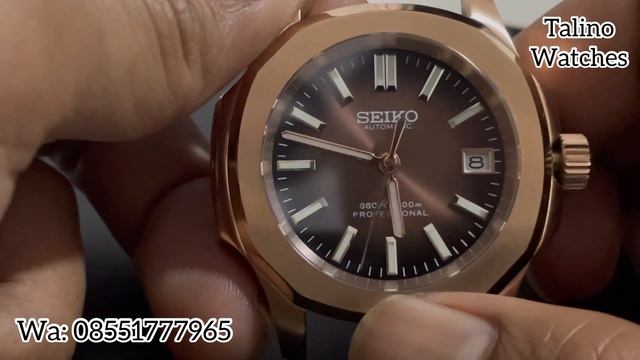 SEIKO MOD ! SEIKONAUT BRWON LIGHT Rose GOLD REVIEW ON SPACE!! смотреть онлайн