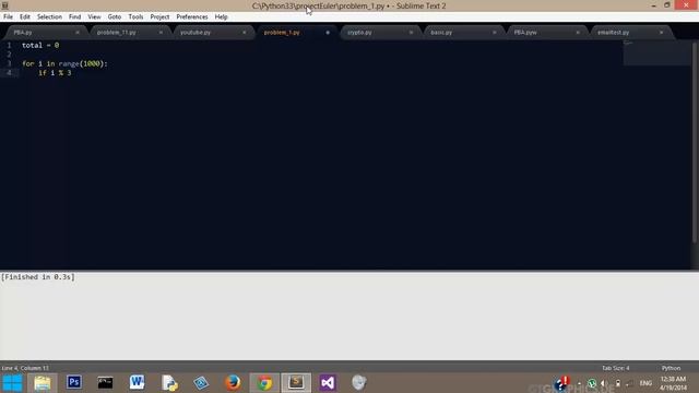 Python: Project Euler #1 смотреть онлайн