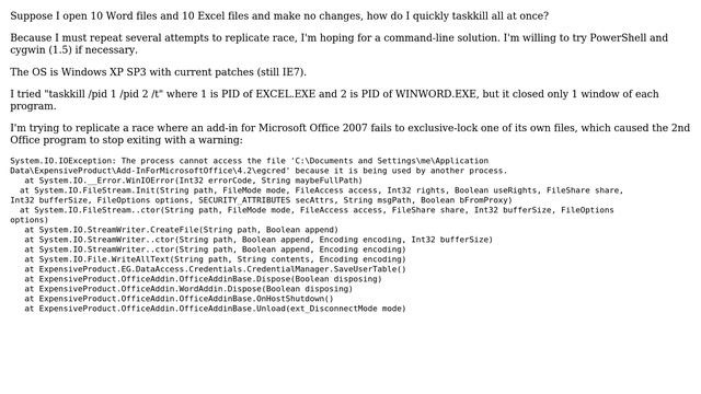 Quickly close all Word and Excel instances? смотреть онлайн