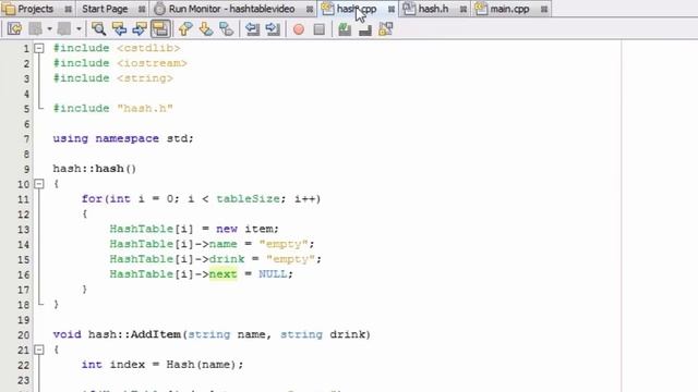 How to Create A Hash Table Project in C++ , Part 11 , Modifying Some Values of the Hash Table смотреть онлайн