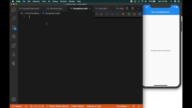 #Google's Flutter Tutorial - Proper Error & Exception Handling (coderzheaven.com) смотреть онлайн