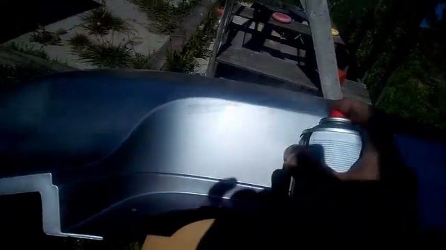 Покраска нового бампера автокомпрессором от А до Я. смотреть онлайн