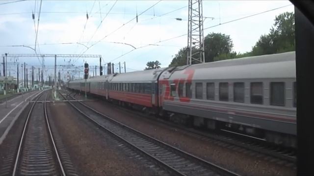 ЧС4Т-474 с поездом Прага - Москва, ст. Вязьма