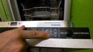 Режимы работы посудомоечной  машины SIEMENS SR64E002RU  и  продолжение отзыва