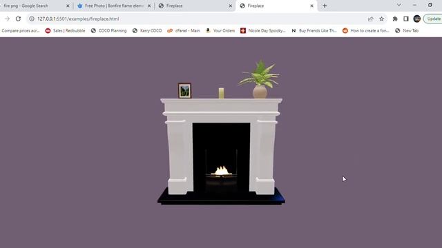 3D Animated Fire Effect with Three.js Particle System and JavaScript. смотреть онлайн
