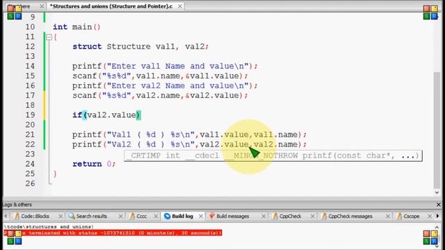 Bangla C programming tutorial 101 Structures and unions Structure and Pointer HD смотреть онлайн
