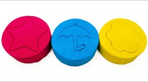 АСМР РАЗНОЦВЕТНЫЕ Печеньки из КИНЕТИЧЕСКОГО Песка