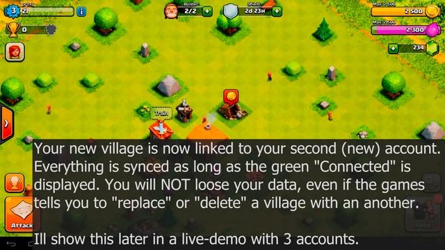 Clash of Clans - Multiple accounts on one Android device-Tutorial смотреть онлайн