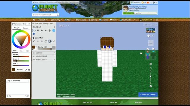 How to make boy hair on a minecraft skin смотреть онлайн