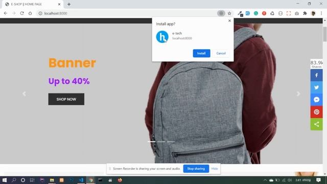 Convert laravel project into PWA( Progressive web app) смотреть онлайн