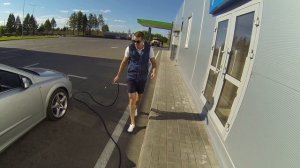 Подкачка шин на АЗС. Пост подкачки шин