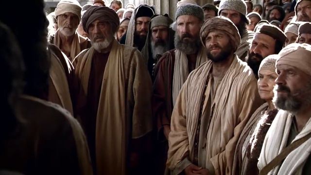 Петр проповедует Евангелие и подвергается аресту. Деяния 3:12-26, 4:1-3 смотреть онлайн