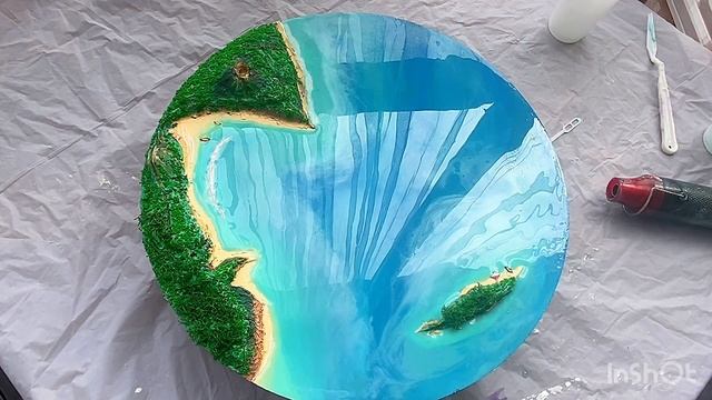 КАК СОЗДАТЬ РЕАЛИСТИЧНОЕ МОРЕ?. Море из СМОЛЫ. Картина моря из смолы. ? смотреть онлайн