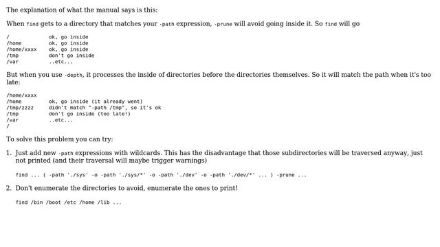 Unix & Linux: Find: combine -depth with -prune to feed cpio (4 Solutions!!) смотреть онлайн