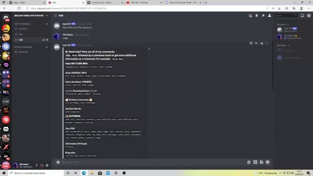 How to make discord bot like dyno with economy,moderation , music etc command in 2min смотреть онлайн