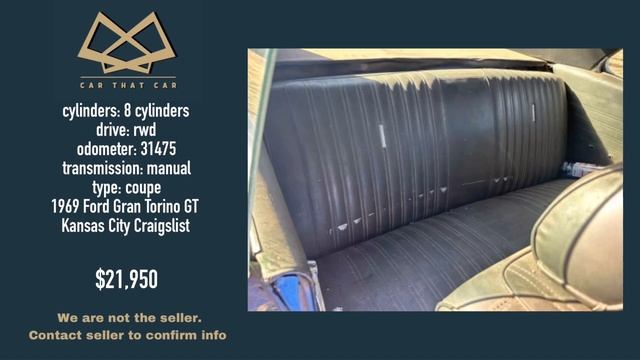 1969 FORD GRAN TORINO GT ****** 4 SPEED MANUAL ****** MATCHING NUMBERS смотреть онлайн