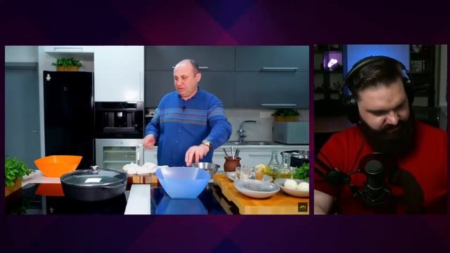 Чима смотрит как Лазерсон готовит луковое и рыбное хрючево (луковая закуска/плов из рыбы) смотреть онлайн