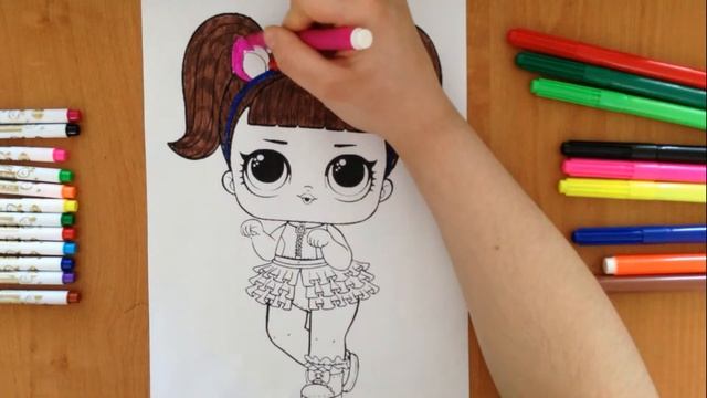 Разрисовка куклы ЛоЛ / Painting the doll lol смотреть онлайн
