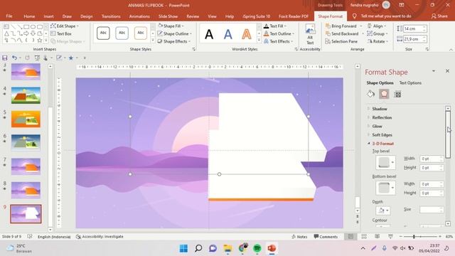 TUTORIAL ANIMASI FLIP BOOK DENGAN POWERPOINT
