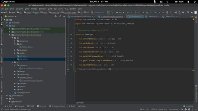 Part 8 of 8 - Deleting records from Database - QR Code Scanner - Android Kotlin Tutorials смотреть онлайн