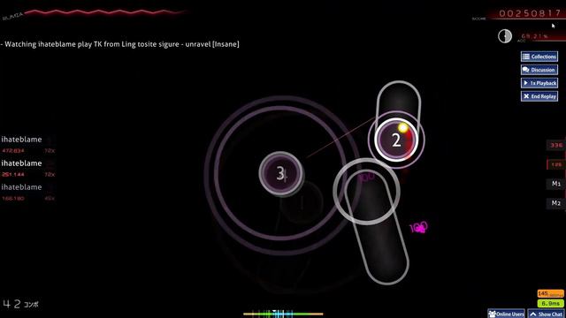 Osu unravel - insane смотреть онлайн